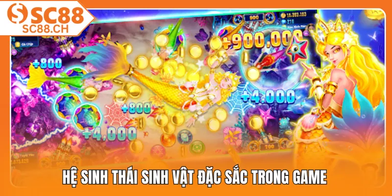 Hệ sinh thái sinh vật đặc sắc trong game 